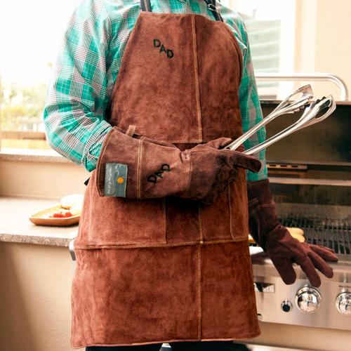 Outset Leather BBQ Apron - Brown : BBQGuys
